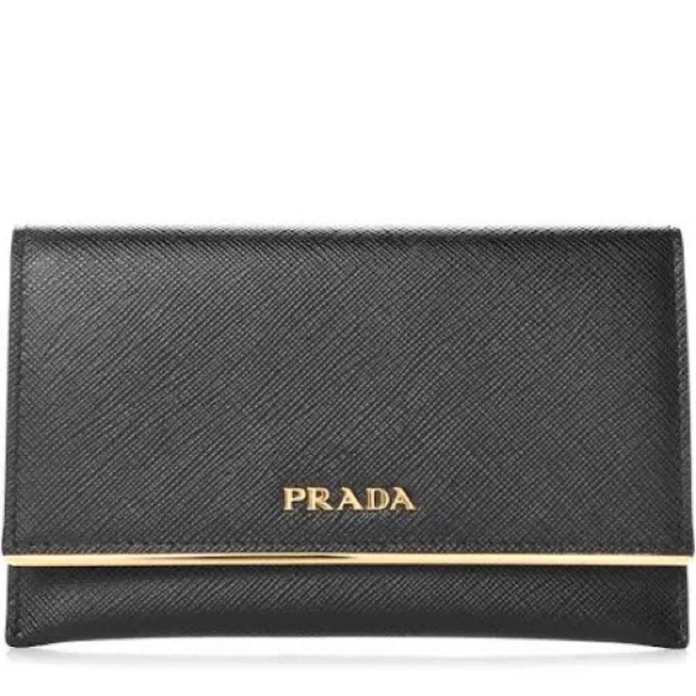 Prada Saffiano Flap Clutch